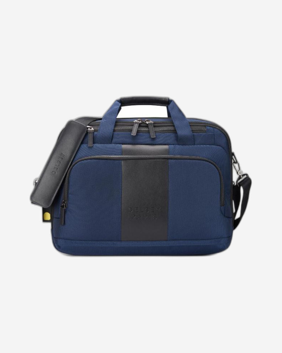 Delsey Paris Wagram 2 Comparment Satchel 15.6  Laptop Briefcase