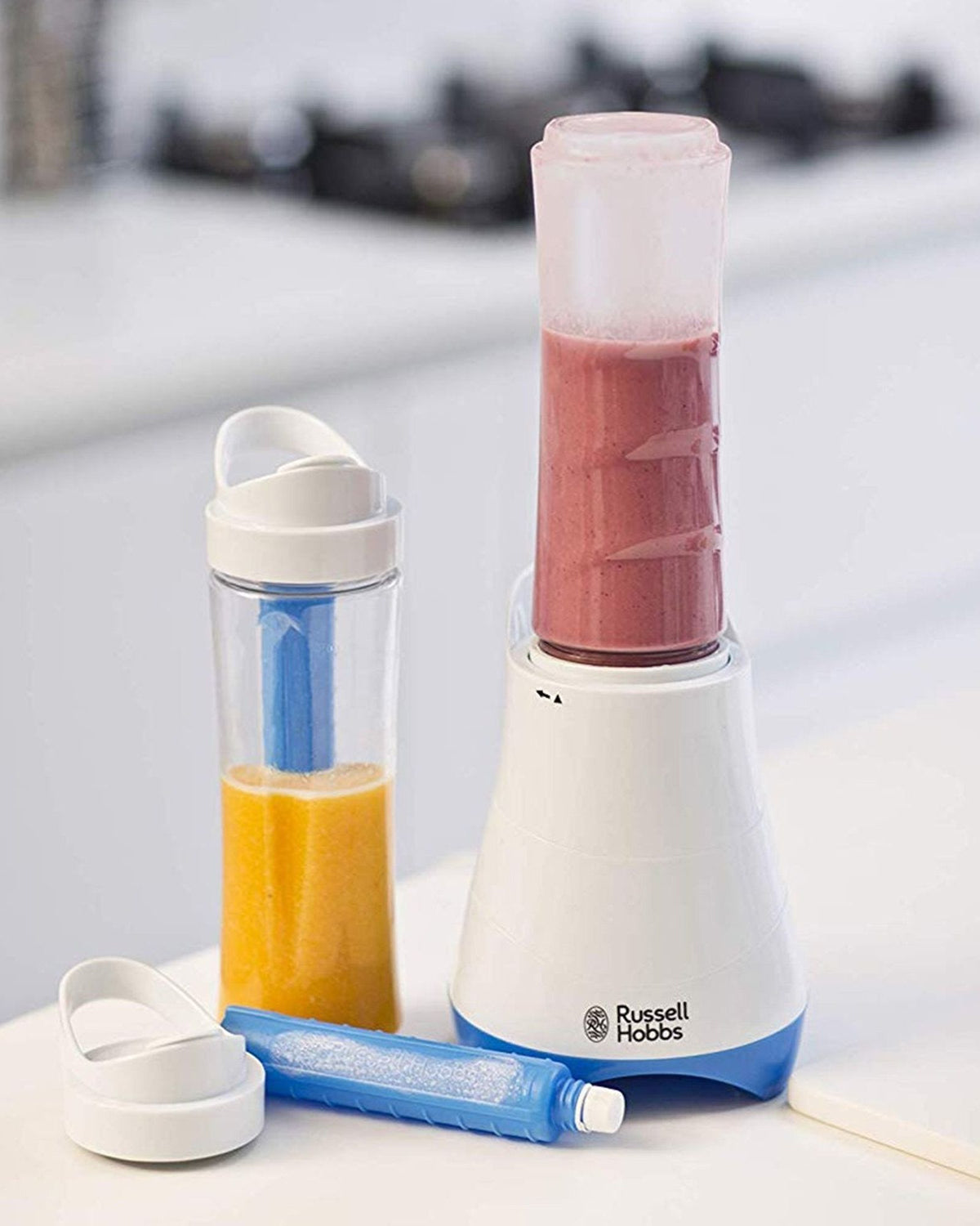 RUSSELL HOBBS MIX & GO COOL PERSONAL BLENDER 600ML SMOOTHIE MAKER 300W - 21351