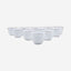 Dankotuwa Cawa Cup Set 12Pc White Silver