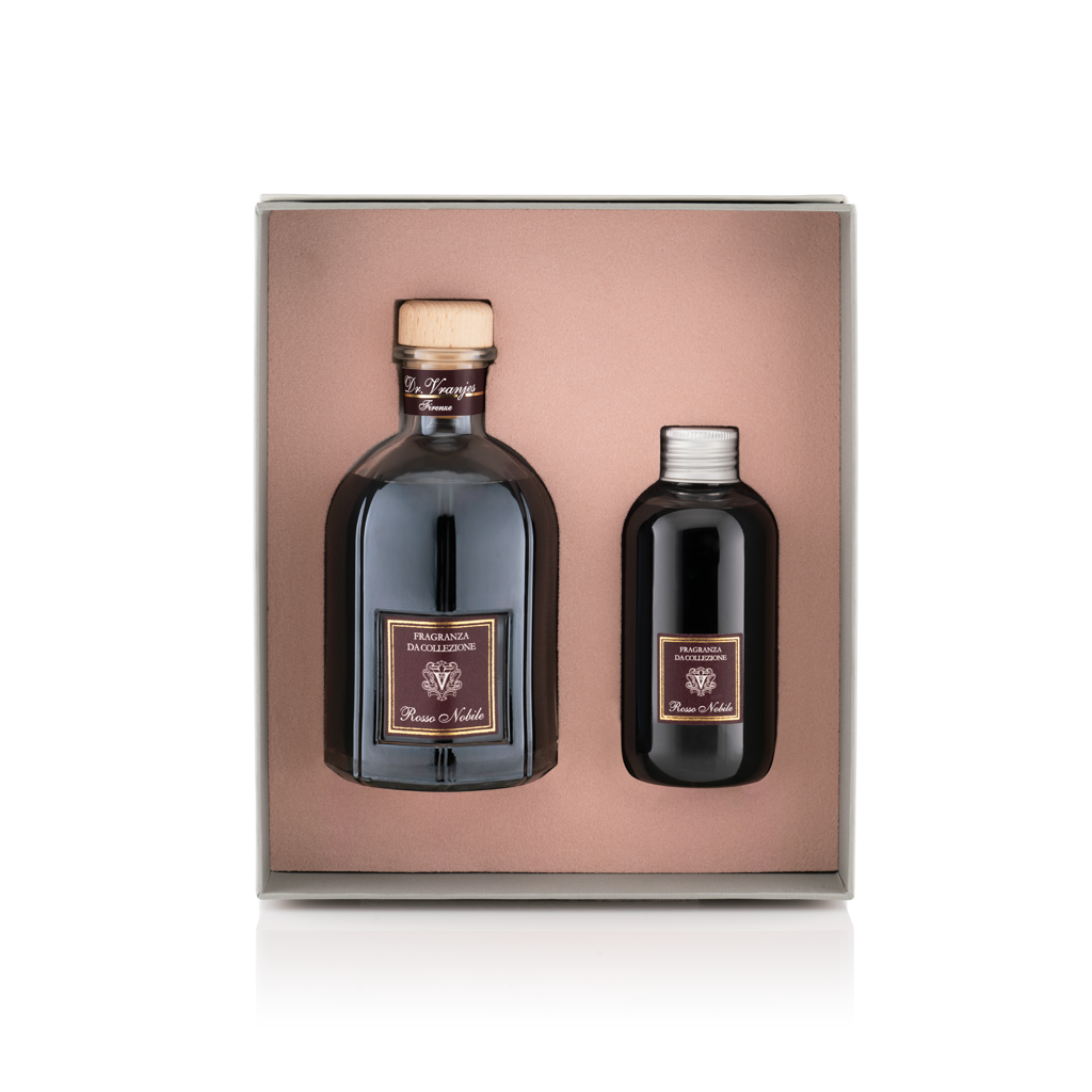 GIFT BOX 250 ROSSO NOBILE STICK DIFFUSER WITH 150ML REFILL