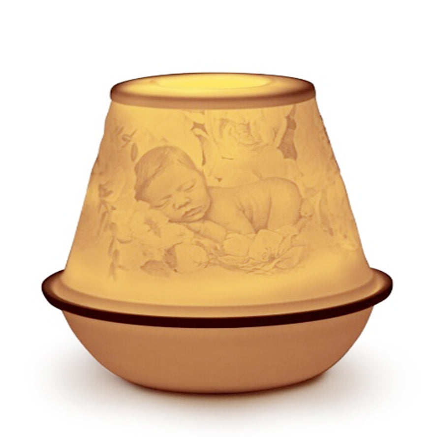 LITHOPHANE VOTIVE LIGHT-NEW BABY