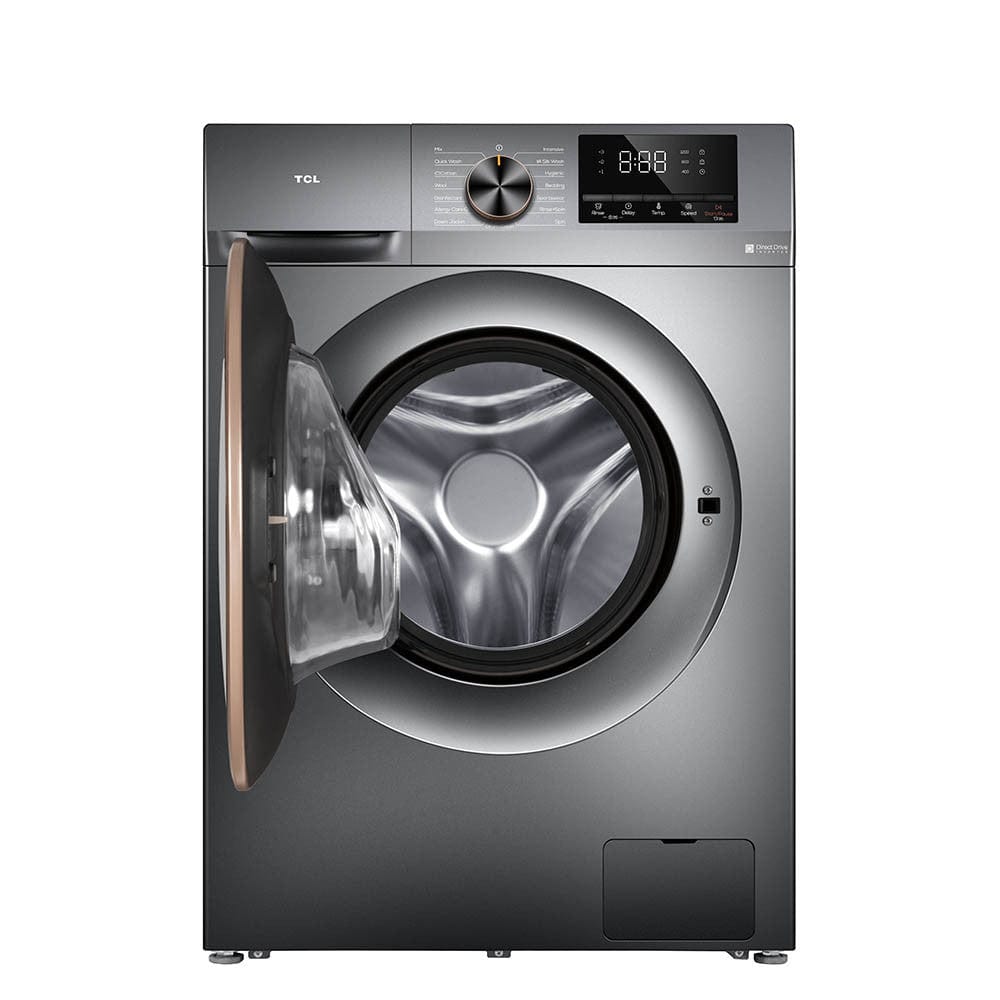 Tcl 10Kg Direct Drive Invertor Motor Washing Machine 1200Rpm, Gray P210Flg
