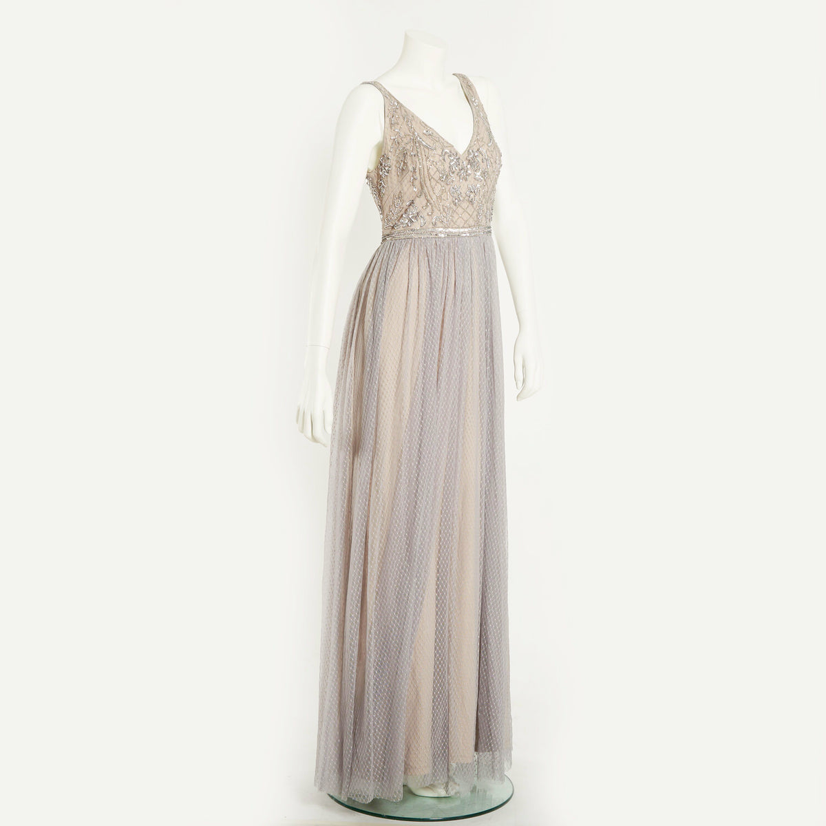 BEADED LONG DRESS