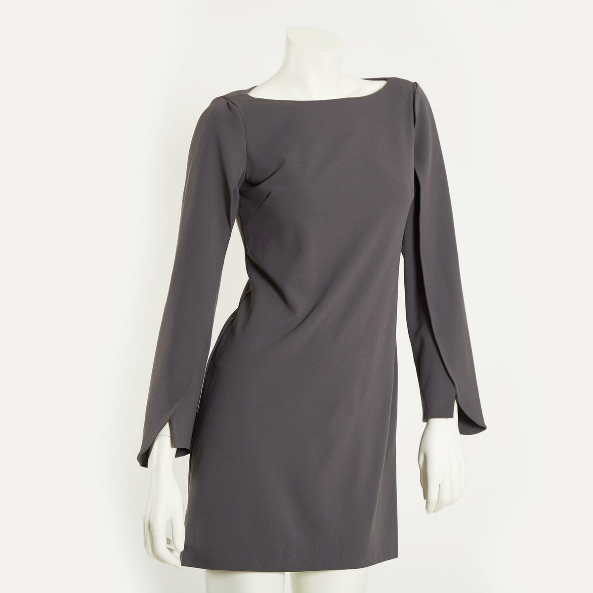 KNIT CREPE ORIGMI SLV SHIFT