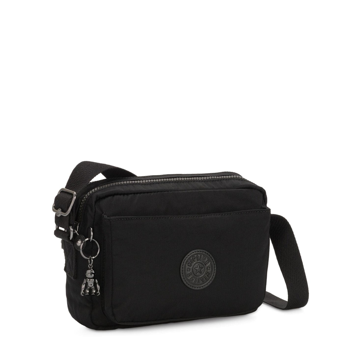 KIPLING-ABANU M-Medium crossbody-Rich Black-I6847-53F - I6847-53F