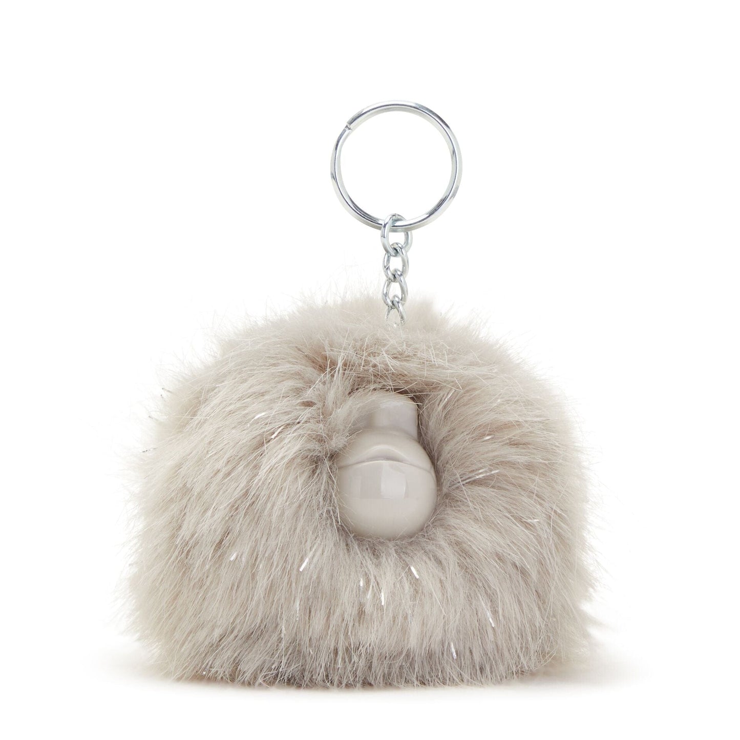 KIPLING-Pompom Monkey-Furry pompom monkey-Grey Silver-01658-1FX
