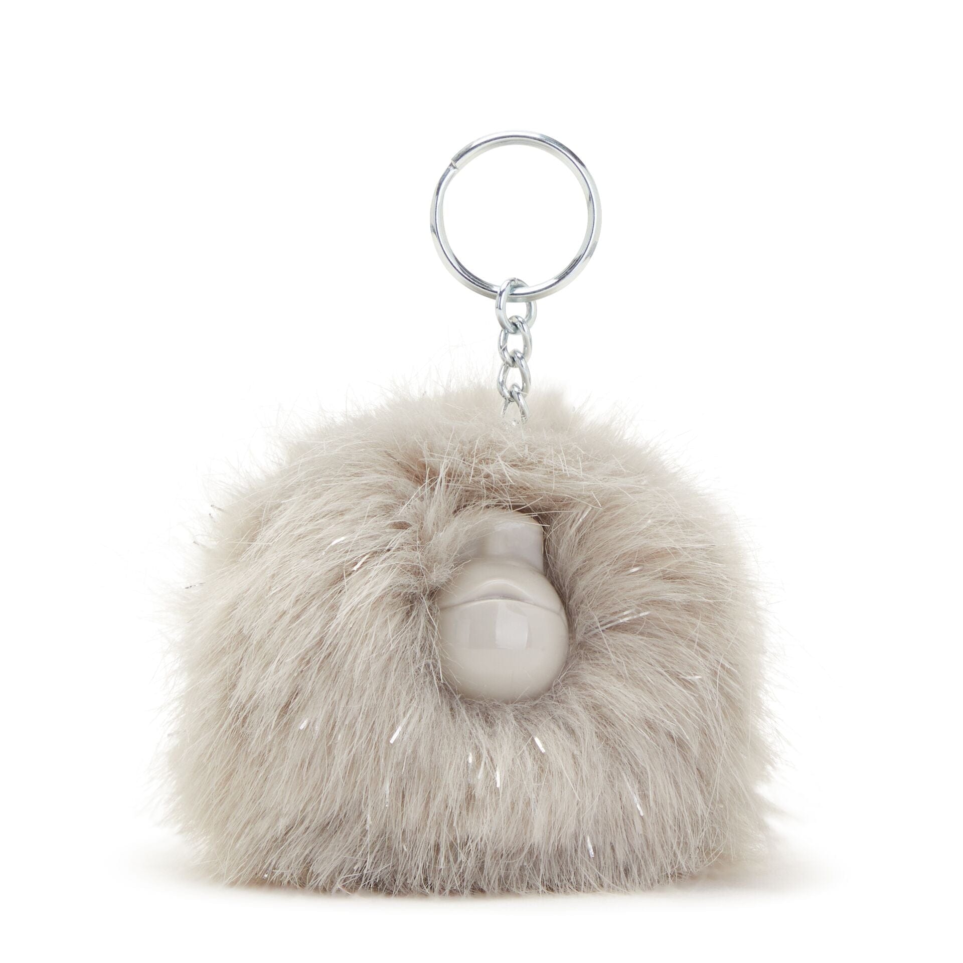 KIPLING-Pompom Monkey-Furry pompom monkey-Grey Silver-01658-1FX
