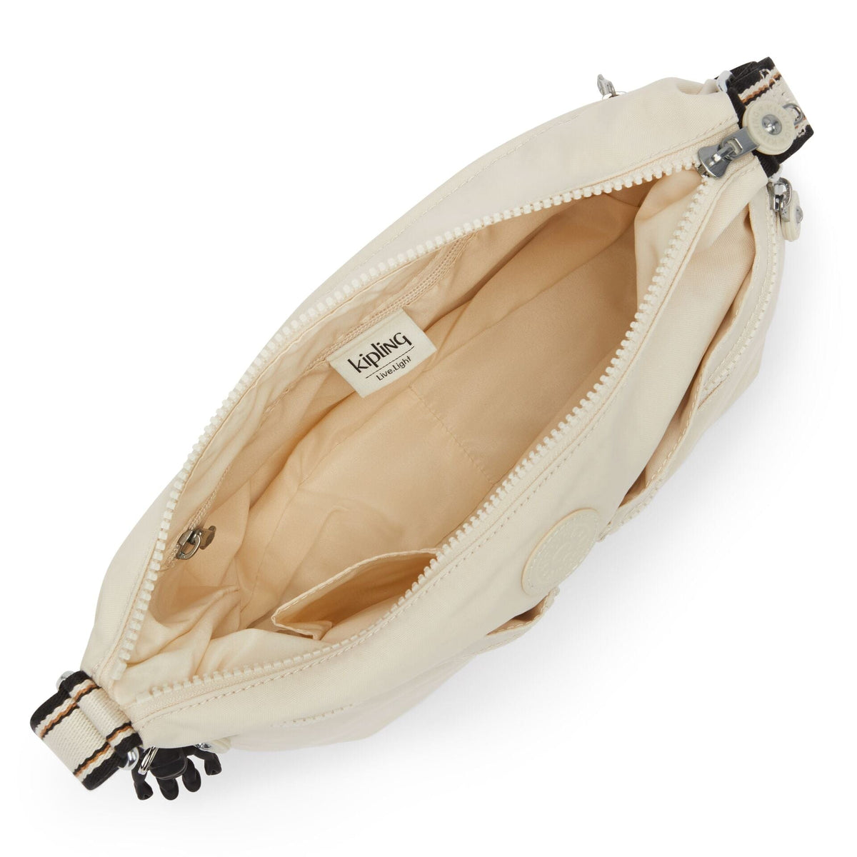 KIPLING-Izellah-Medium crossbody-Light Sand-02144-W58