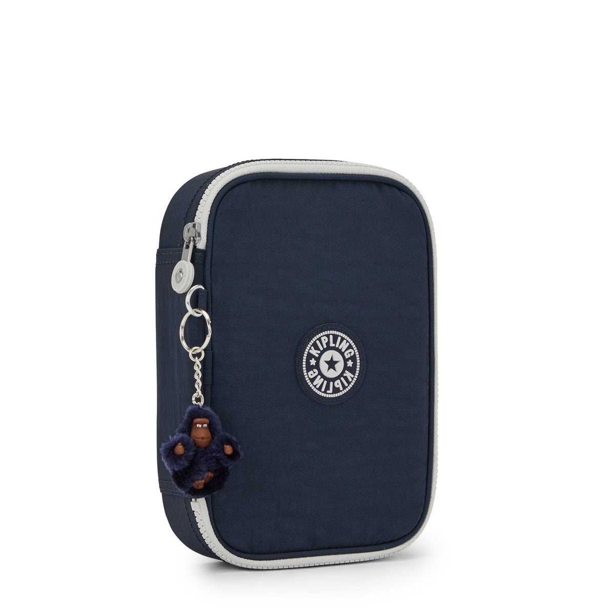 Kipling-100 Pens-Large Pencase Holds Up To 100 Pens-True Blue Grey-09405-U84