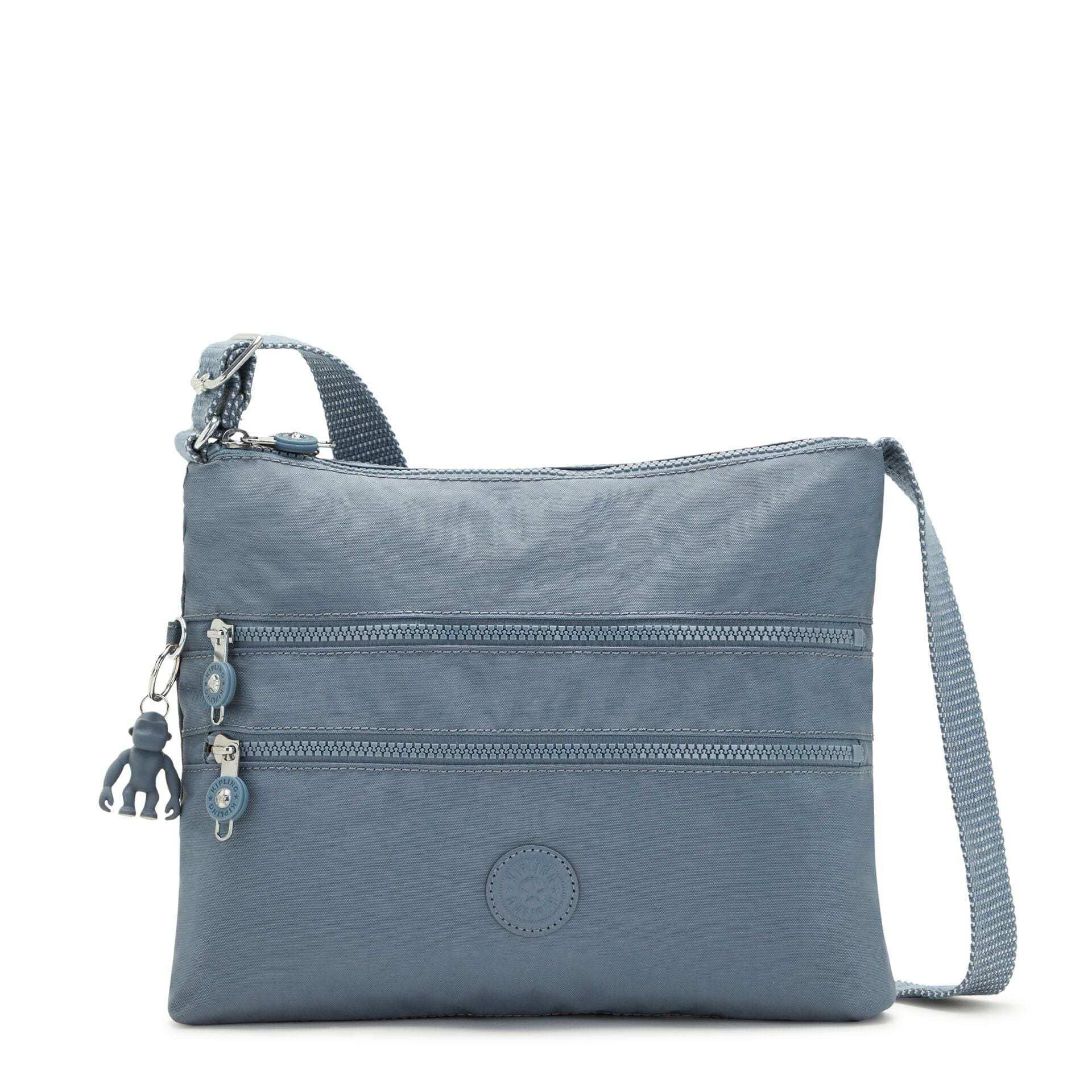 KIPLING-Alvar-Medium crossbody-Brush Blue-13335-V35