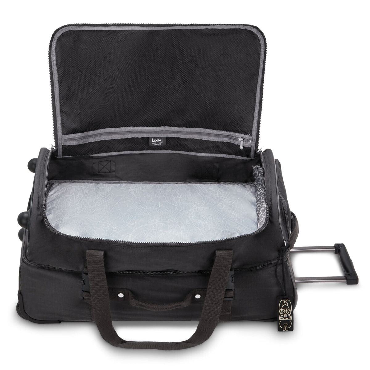 KIPLING-Teagan M-Medium wheeled Luggage-Black Noir-13367-P39