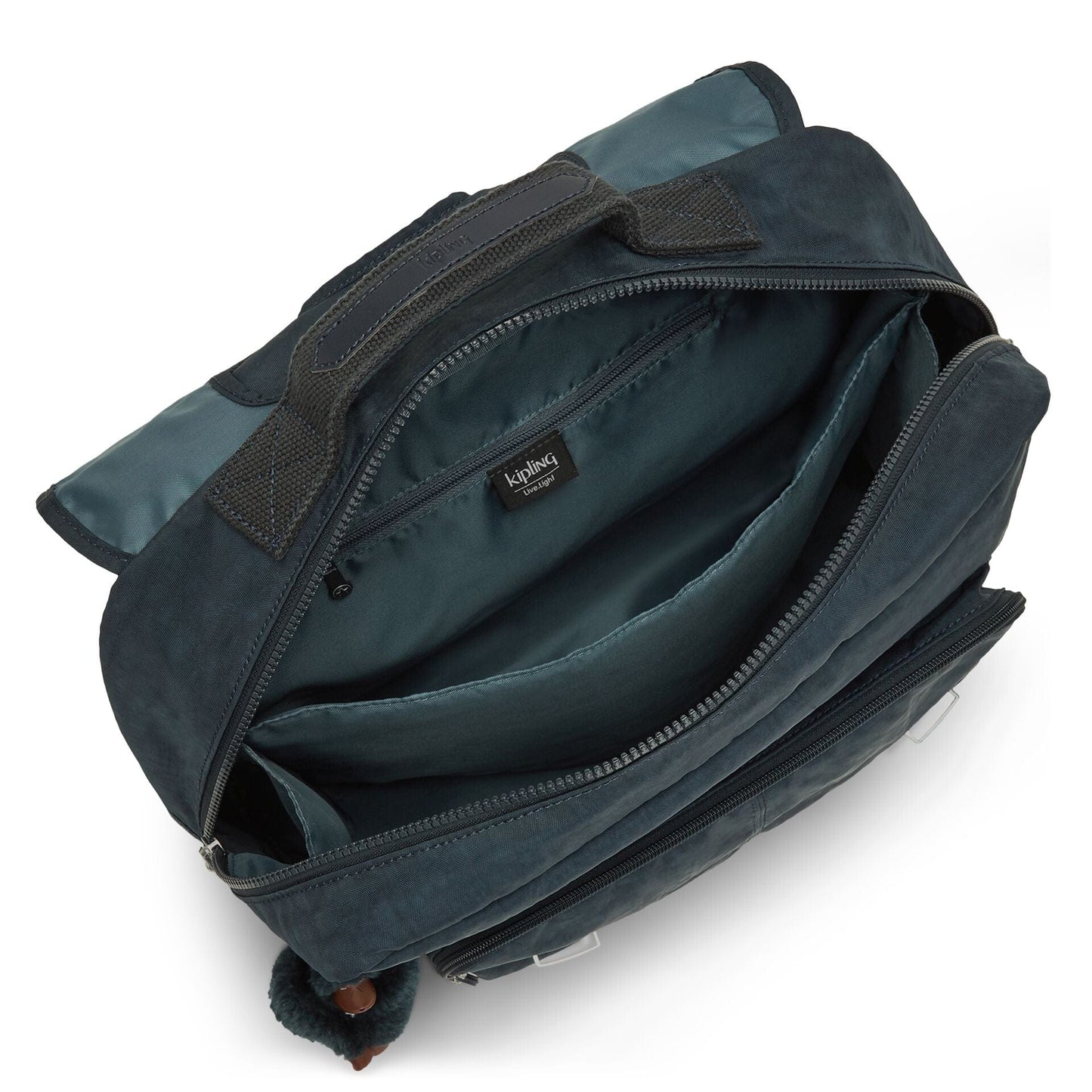 KIPLING-Iniko-Medium backpack (with laptop protection)-True Blue Tonal-21092-4DX