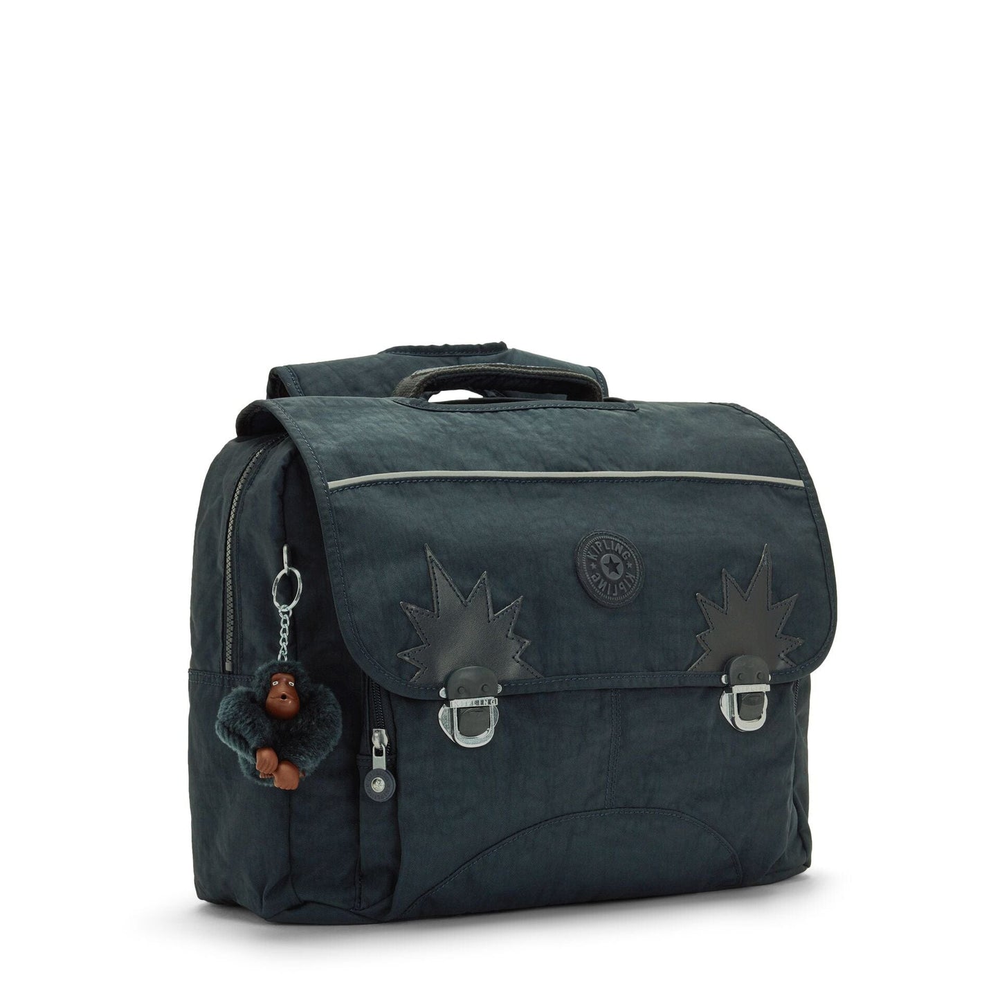 KIPLING-Iniko-Medium backpack (with laptop protection)-True Blue Tonal-21092-4DX