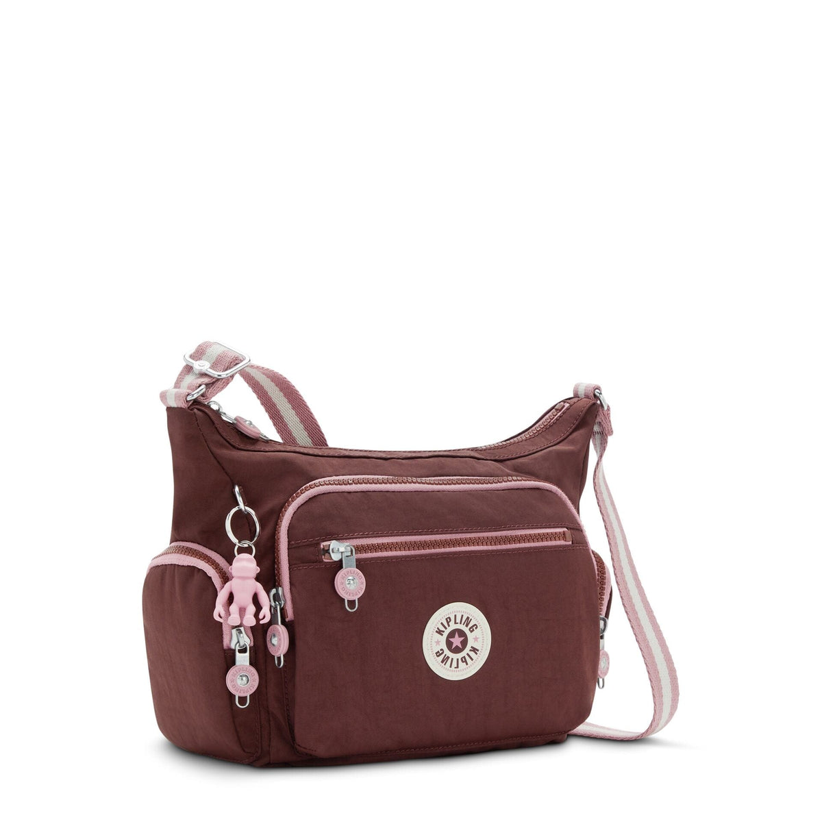 KIPLING-Gabbie S-Small crossbody-Mahogany Bl-I2531-Z00