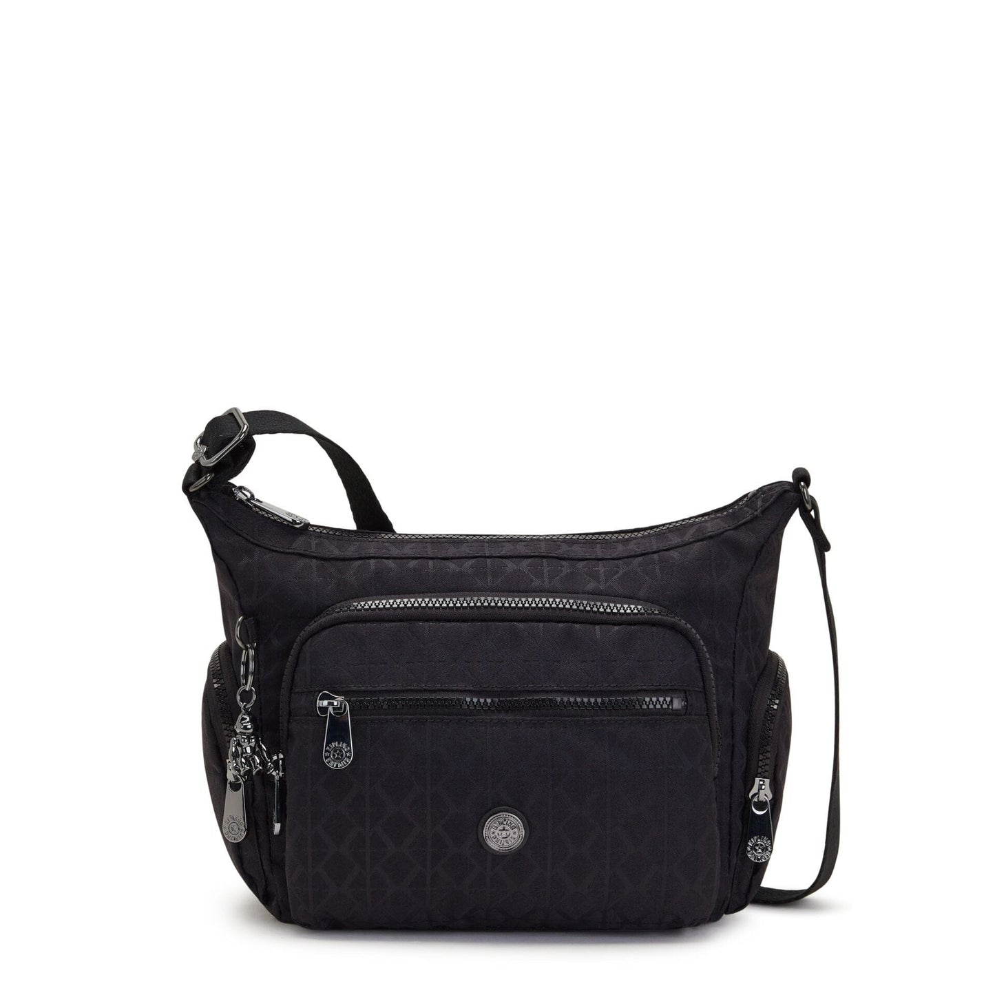 KIPLING-Gabbie S-Small crossbody-Signature Blk Q-I2536-M34