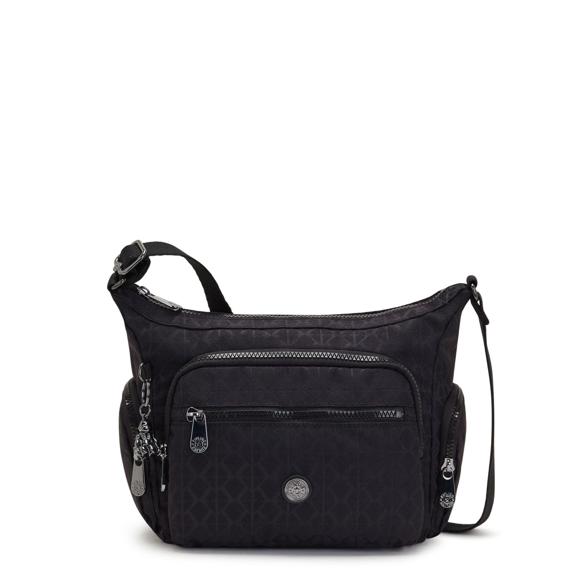 KIPLING-Gabbie S-Small crossbody-Signature Blk Q-I2536-M34