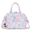 Kipling-Miyo-Insulated Medium Lunch Bag With Trolley Sleeve-Aqua Flowers-I2989-2Fw