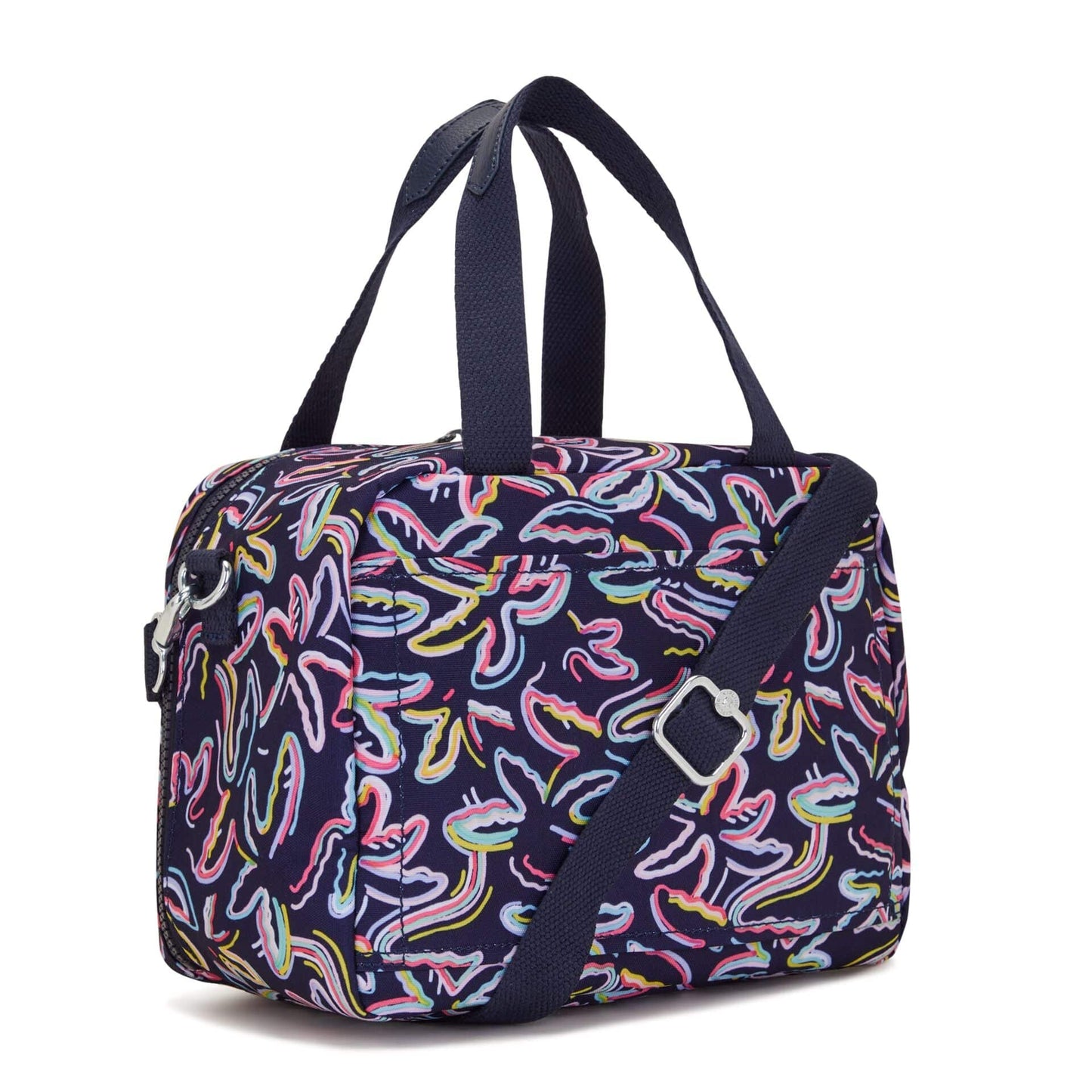 Kipling-Miyo-Insulated Medium Lunch Bag With Trolley Sleeve-Palm Fiesta Print-I2989-3Mc