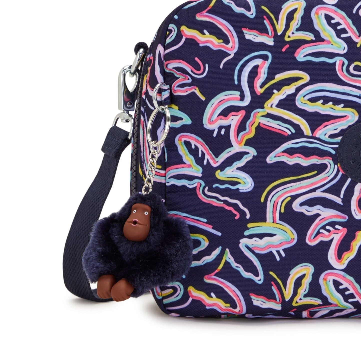 Kipling-Miyo-Insulated Medium Lunch Bag With Trolley Sleeve-Palm Fiesta Print-I2989-3Mc