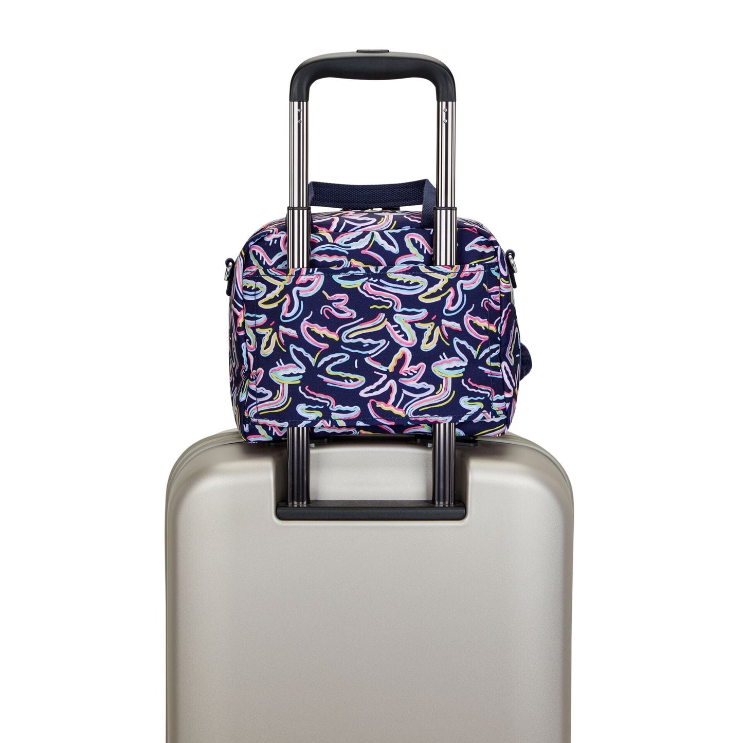Kipling-Miyo-Insulated Medium Lunch Bag With Trolley Sleeve-Palm Fiesta Print-I2989-3Mc