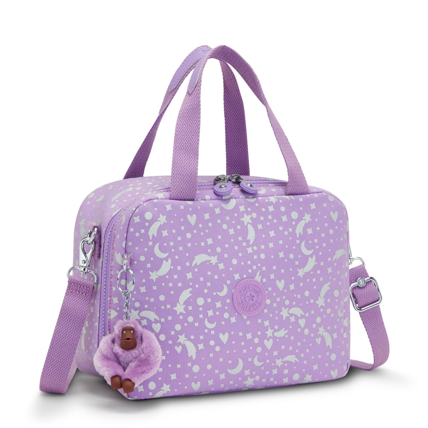 KIPLING-Miyo-Large lunchbox (with trolley sleeve)-Galaxy Metallic-I2989-P06