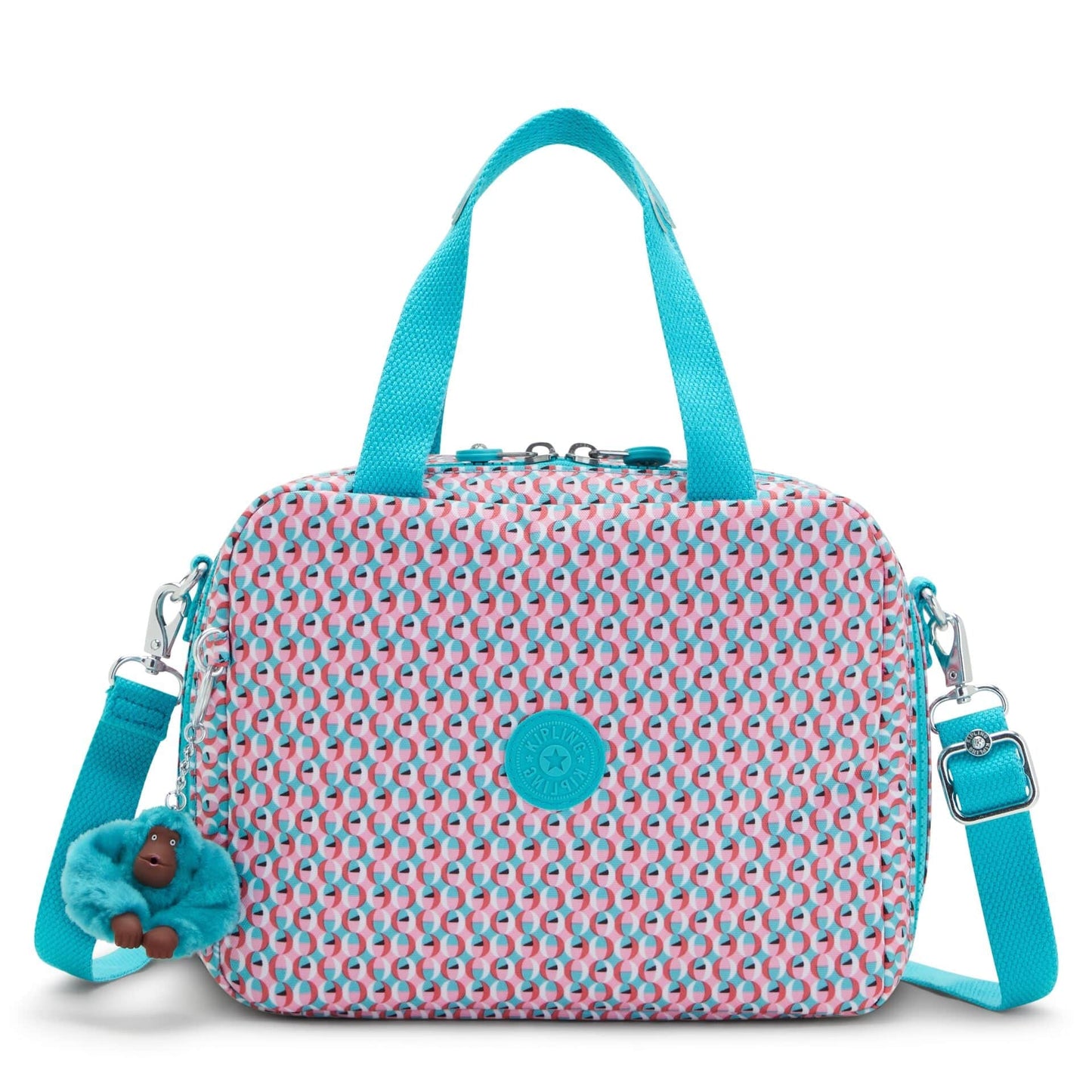 KIPLING-Miyo-Large lunchbox (with trolley sleeve)-Poppy Geo-I2989-V64
