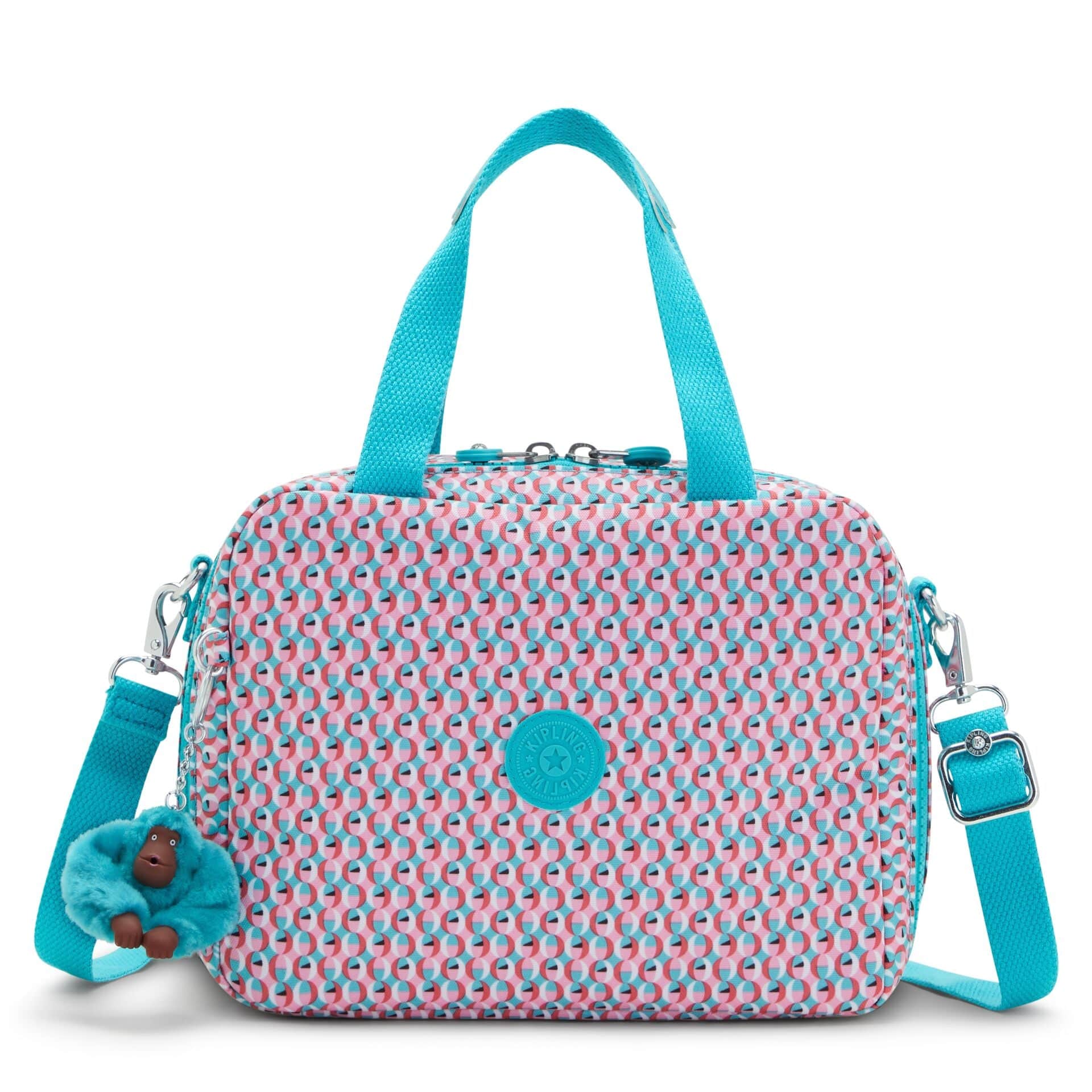 KIPLING-Miyo-Large lunchbox (with trolley sleeve)-Poppy Geo-I2989-V64
