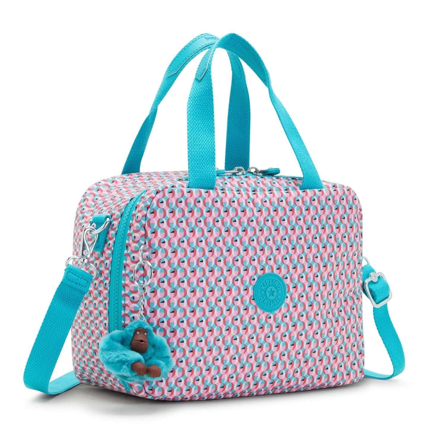 KIPLING-Miyo-Large lunchbox (with trolley sleeve)-Poppy Geo-I2989-V64
