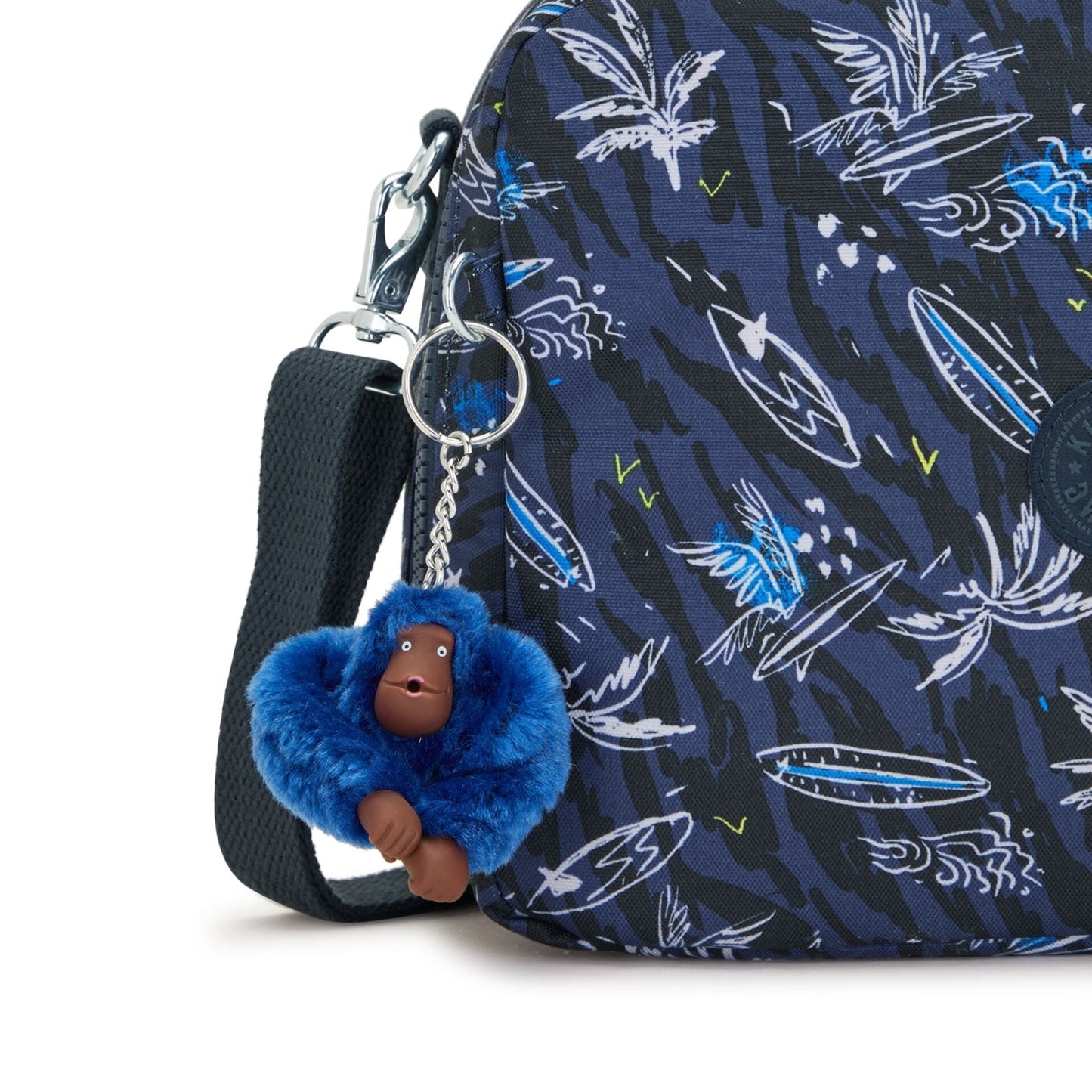 Kipling-Miyo-Insulated Medium Lunch Bag With Trolley Sleeve-Surf Sea Print-I2989-Y70