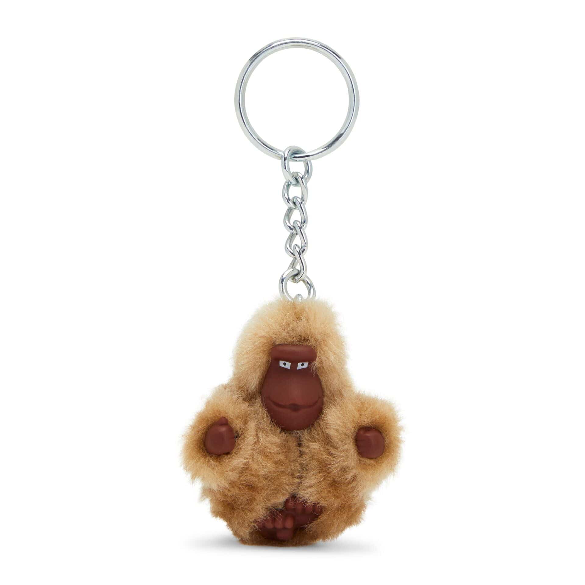 KIPLING-Monkeyclip Xs Kh-Extra small monkey keyhanger-Caramel Beige-I3088-1FM
