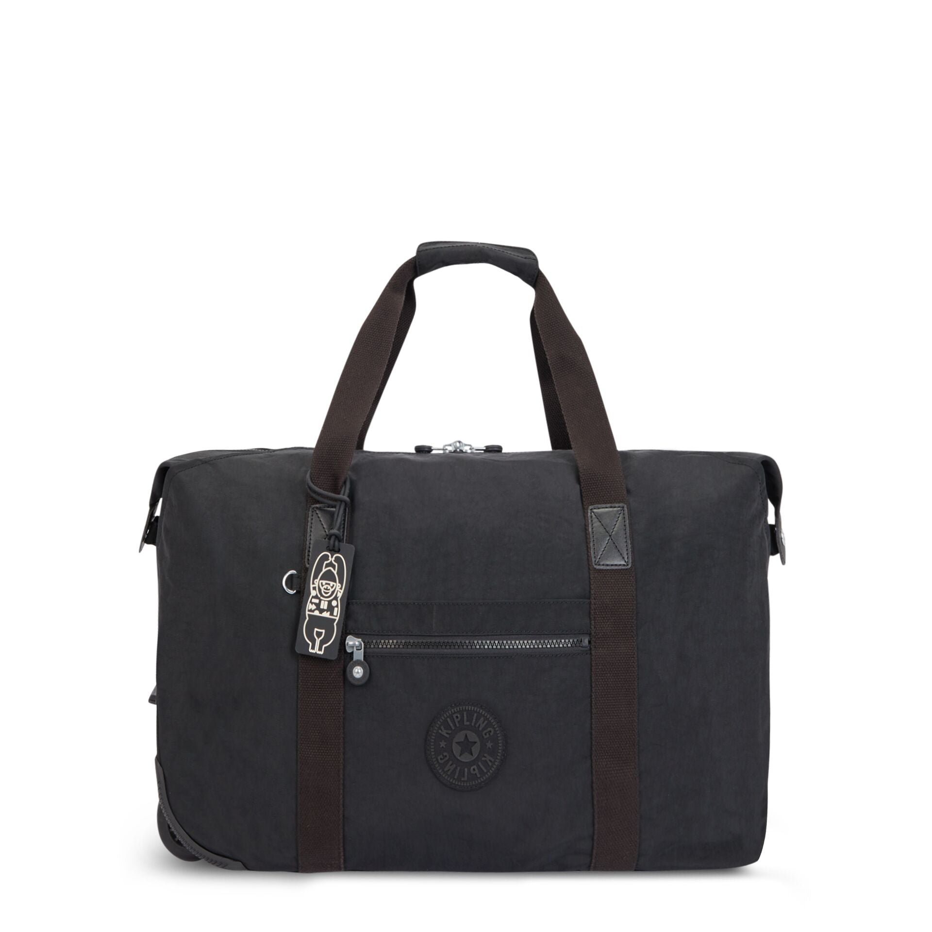 KIPLING-Art On Wheels M-Medium wheeled carry-on-Black Noir-I3131-P39