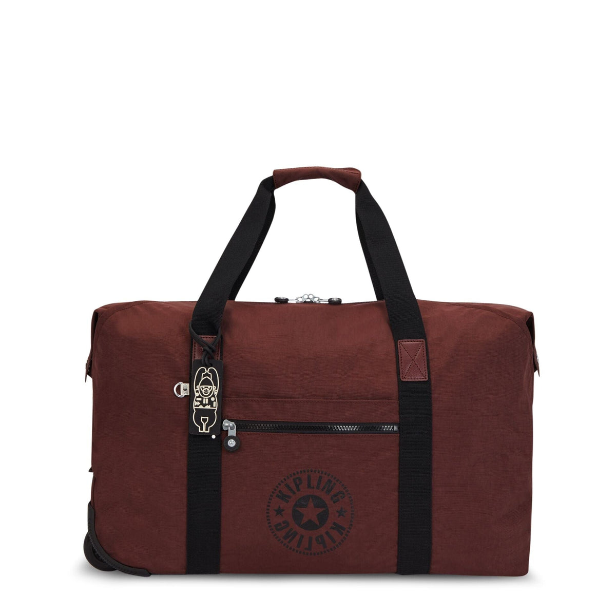 KIPLING-Art On Wheels M-Medium wheeled carry-on-Mahogany C-I3131-PP5