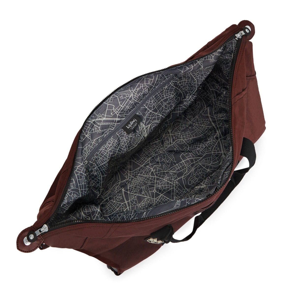KIPLING-Art On Wheels M-Medium wheeled carry-on-Mahogany C-I3131-PP5