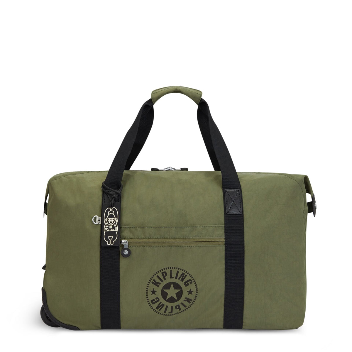 KIPLING-Art On Wheels M-Medium wheeled carry-on-Strong Moss C-I3131-R75