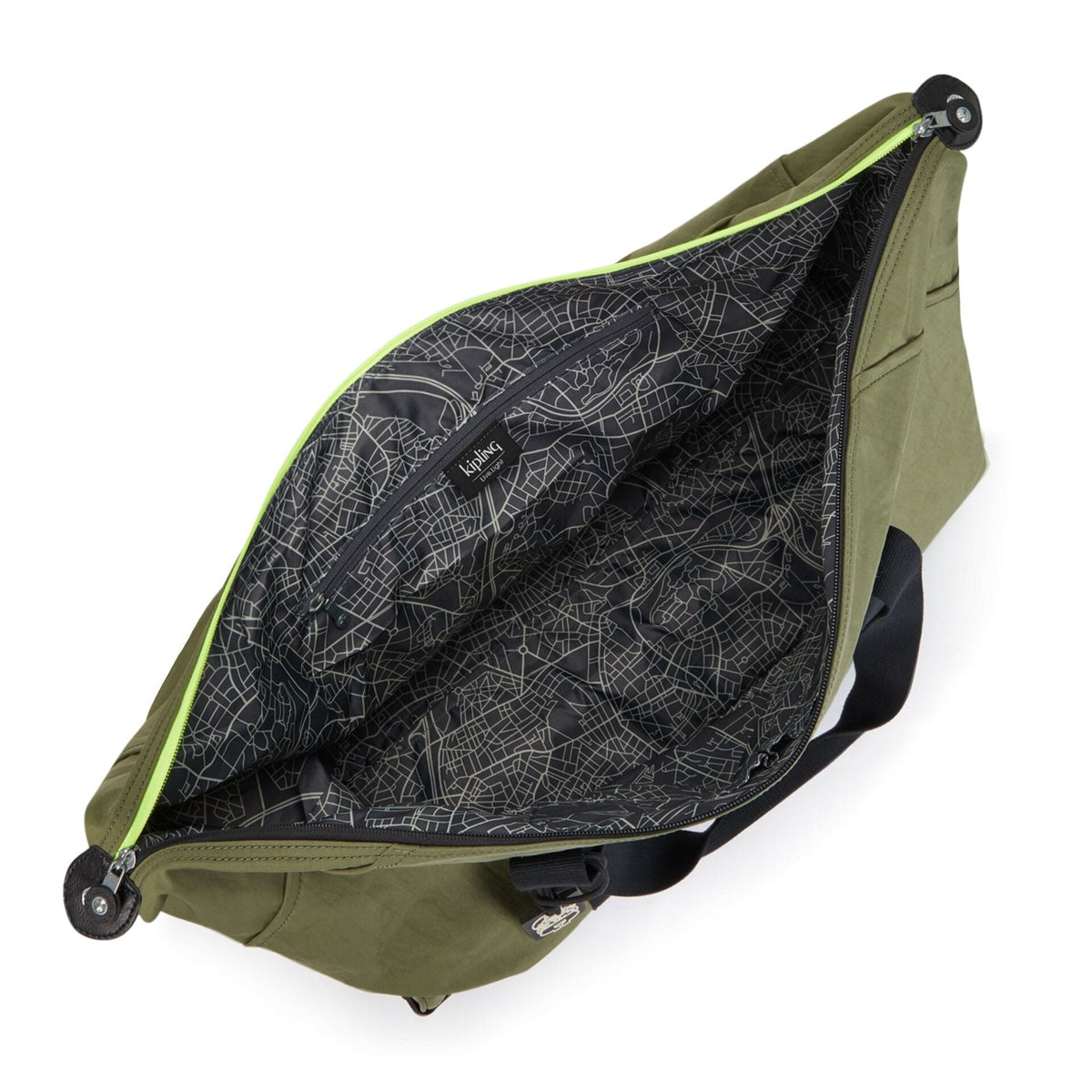 KIPLING-Art On Wheels M-Medium wheeled carry-on-Strong Moss C-I3131-R75