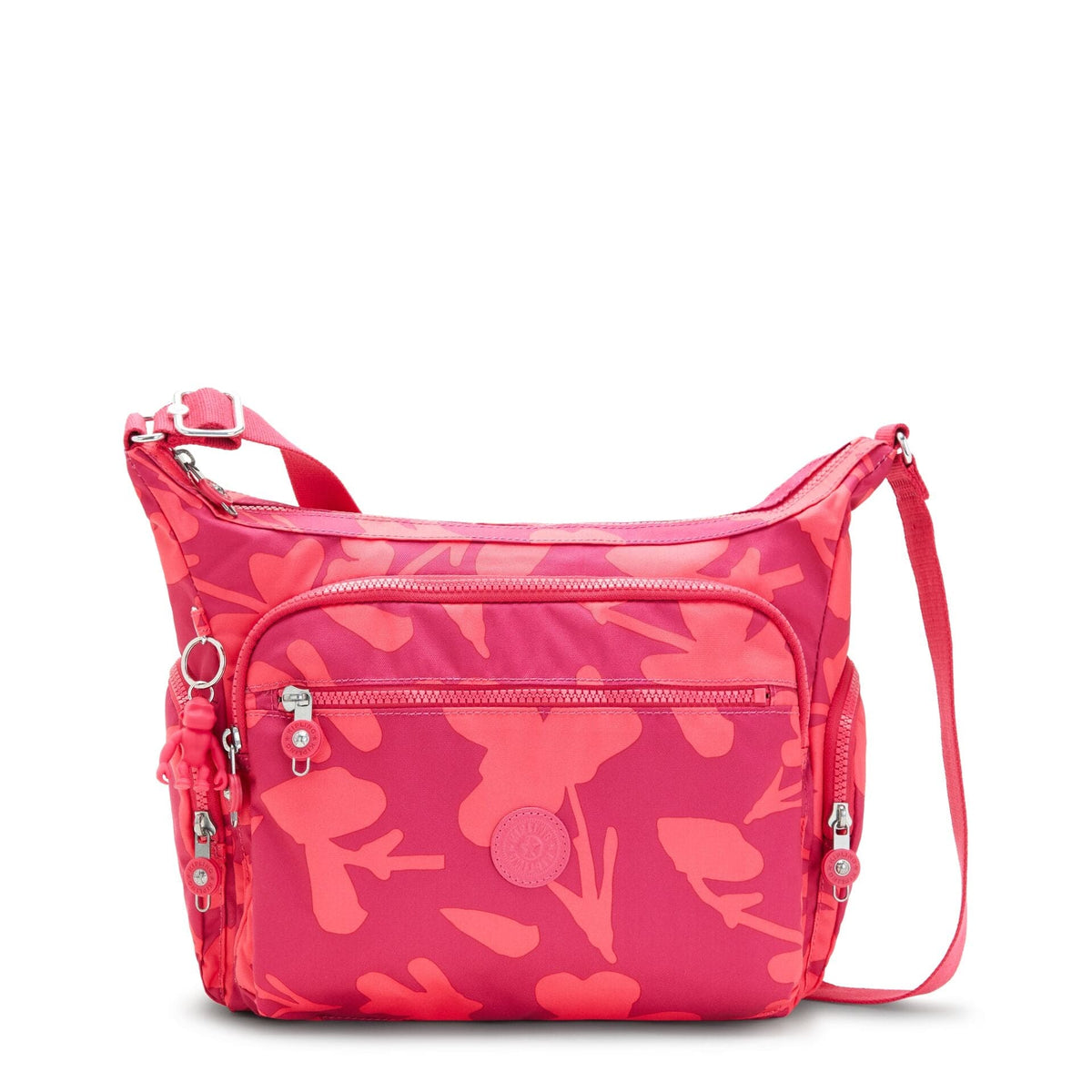 KIPLING-Gabbie-Medium crossbody-Coral Print-I3186-T44