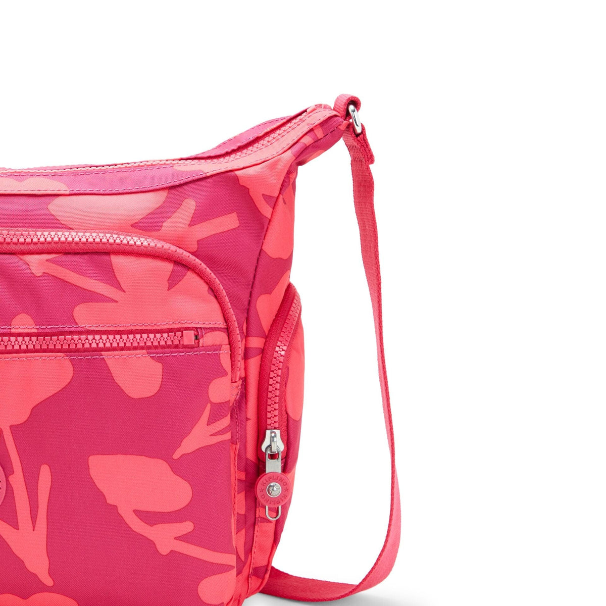 KIPLING-Gabbie-Medium crossbody-Coral Print-I3186-T44