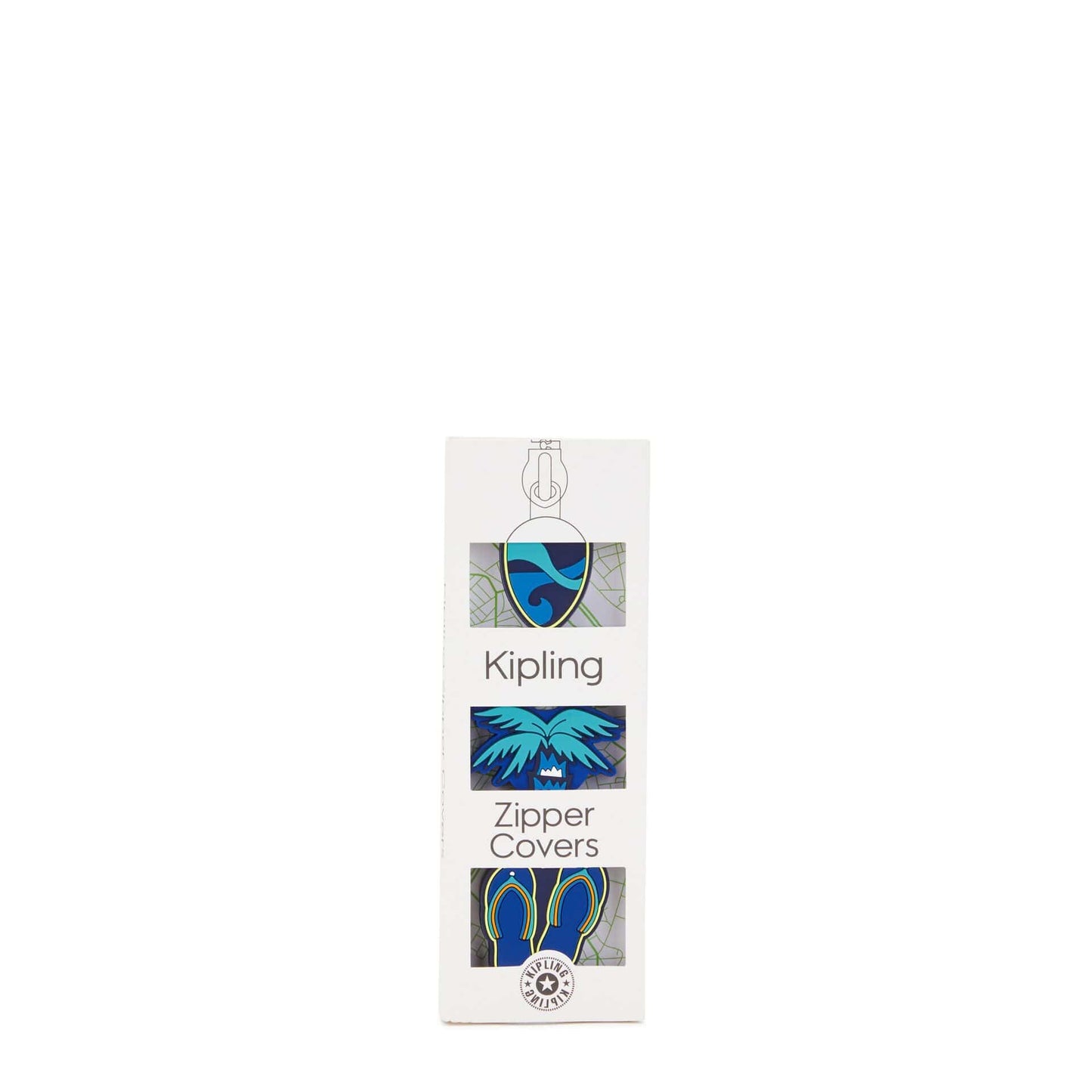 KIPLING-Bts Pullers Mix-3 zipper pullers-Surfer Palm-I3479-W97