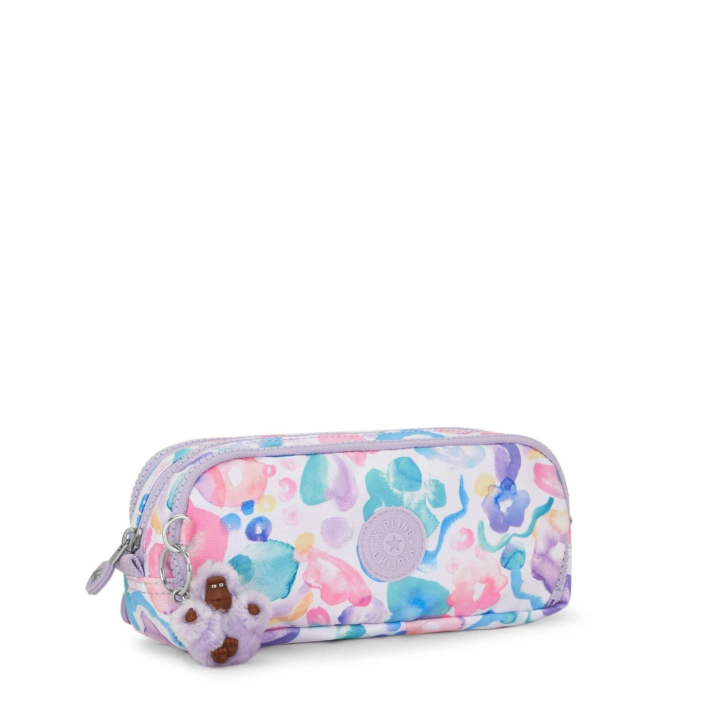 Kipling-Gitroy-Pen Case-Aqua Flowers-I3560-2Fw