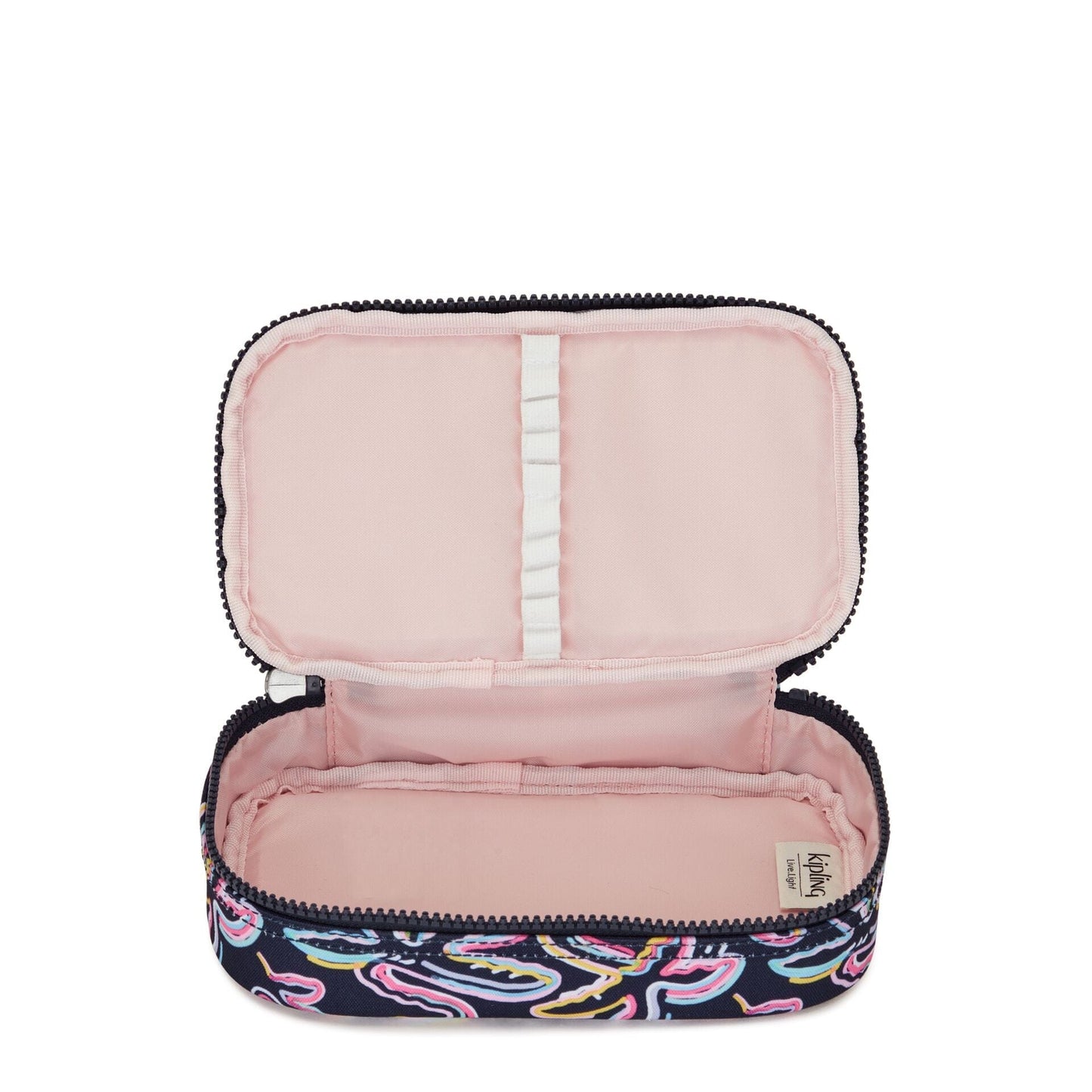 Kipling-50 Pens-Medium Pencase Holds Up To 50 Pens-Palm Fiesta Print-I3707-3Mc