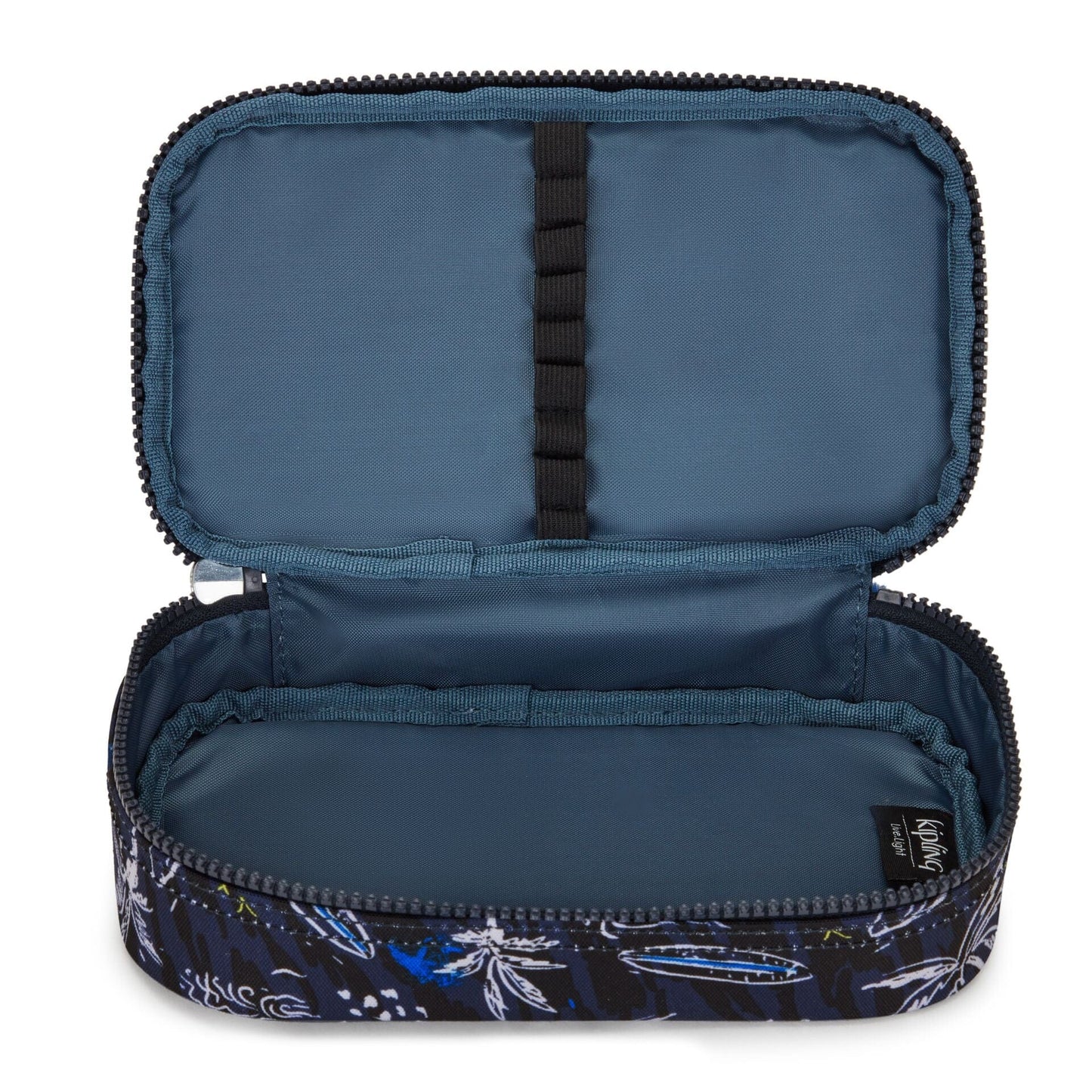 Kipling-50 Pens-Medium Pencase Holds Up To 50 Pens-Surf Sea Print-I3707-Y70