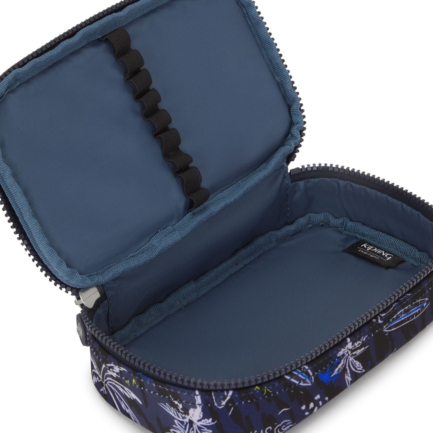 Kipling-50 Pens-Medium Pencase Holds Up To 50 Pens-Surf Sea Print-I3707-Y70