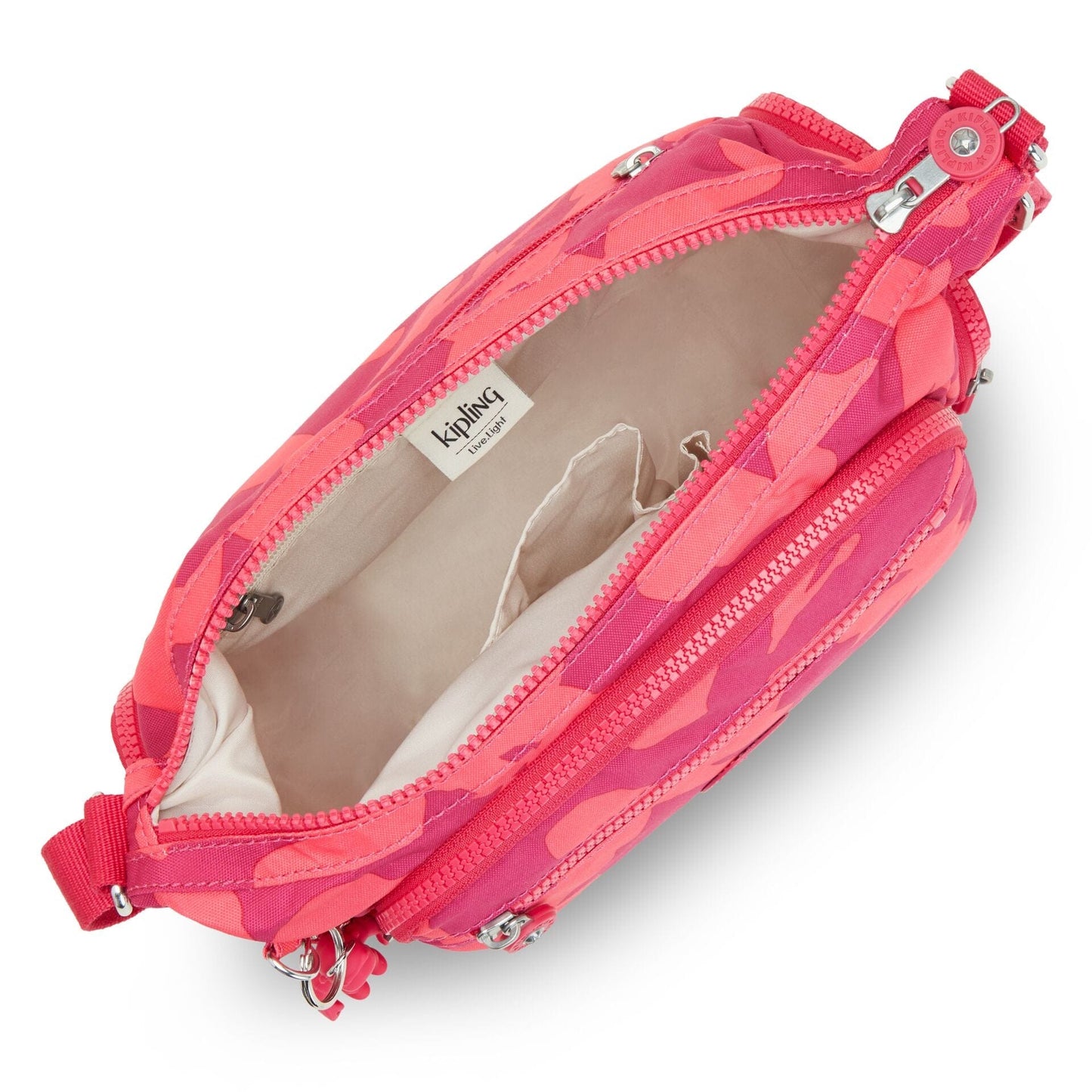 KIPLING-Gabbie S-Small crossbody-Coral Print-I3759-T44