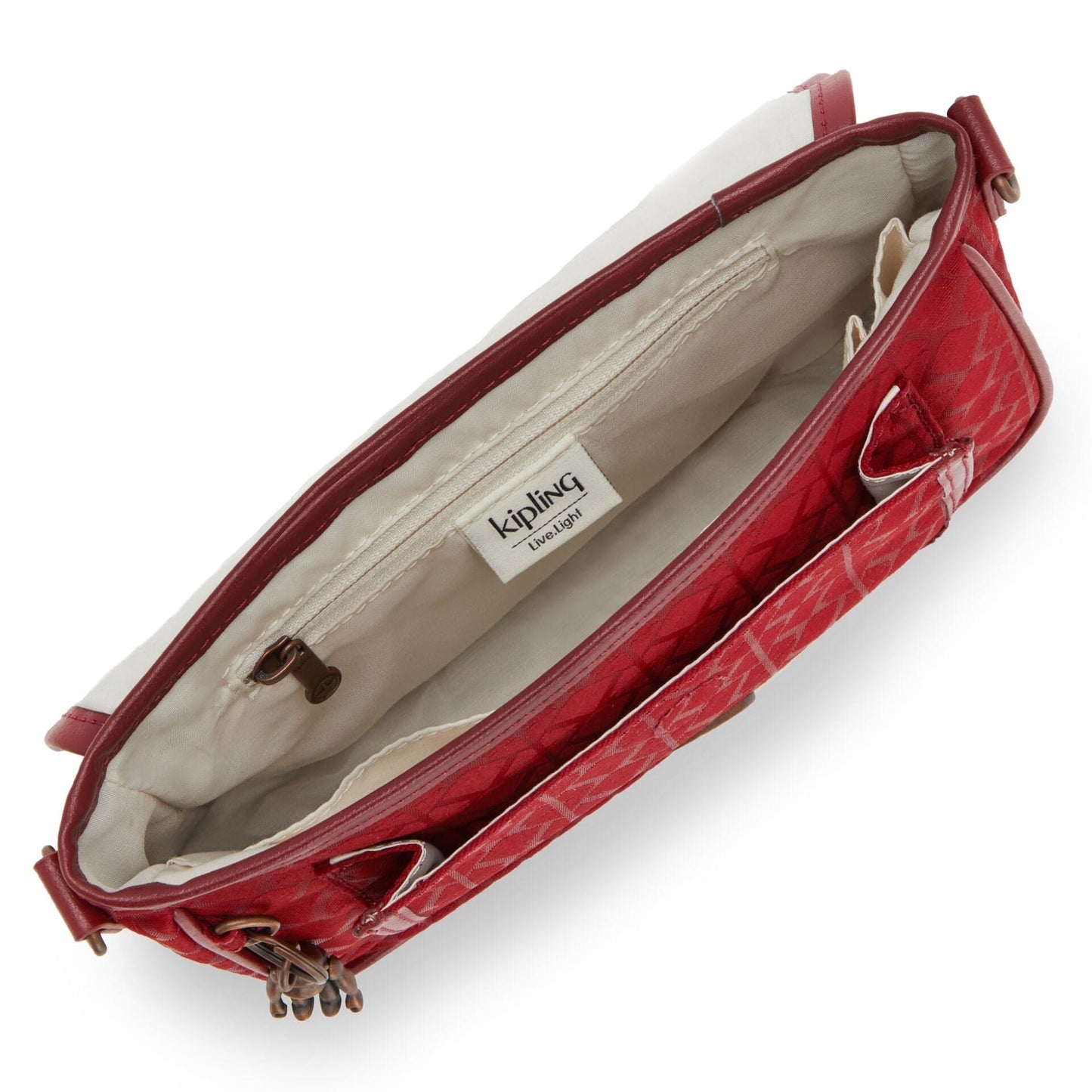KIPLING-Inaki-Medium crossbody (with removable shoulderstrap)-Sign Red MU-I3782-V92