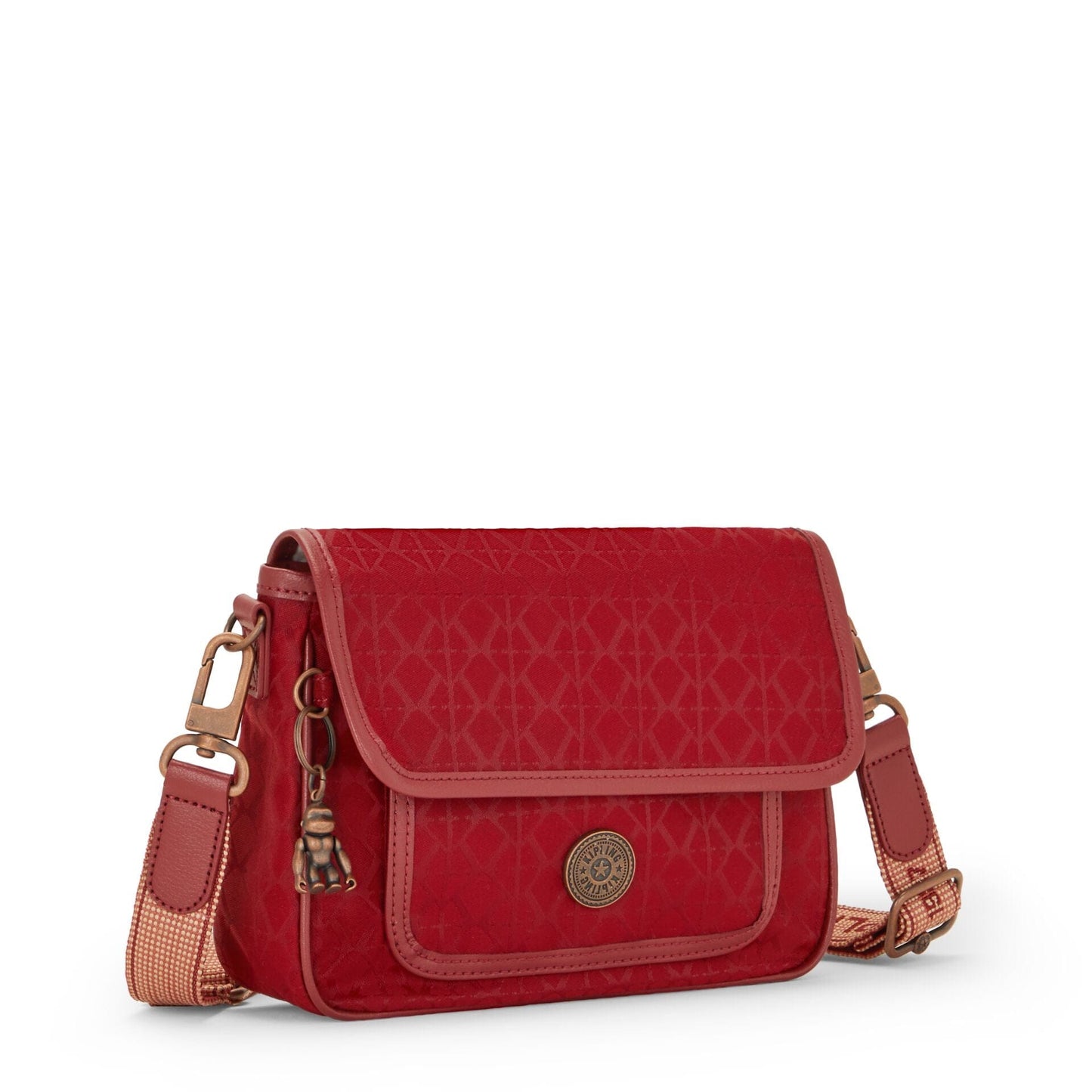 KIPLING-Inaki-Medium crossbody (with removable shoulderstrap)-Sign Red MU-I3782-V92