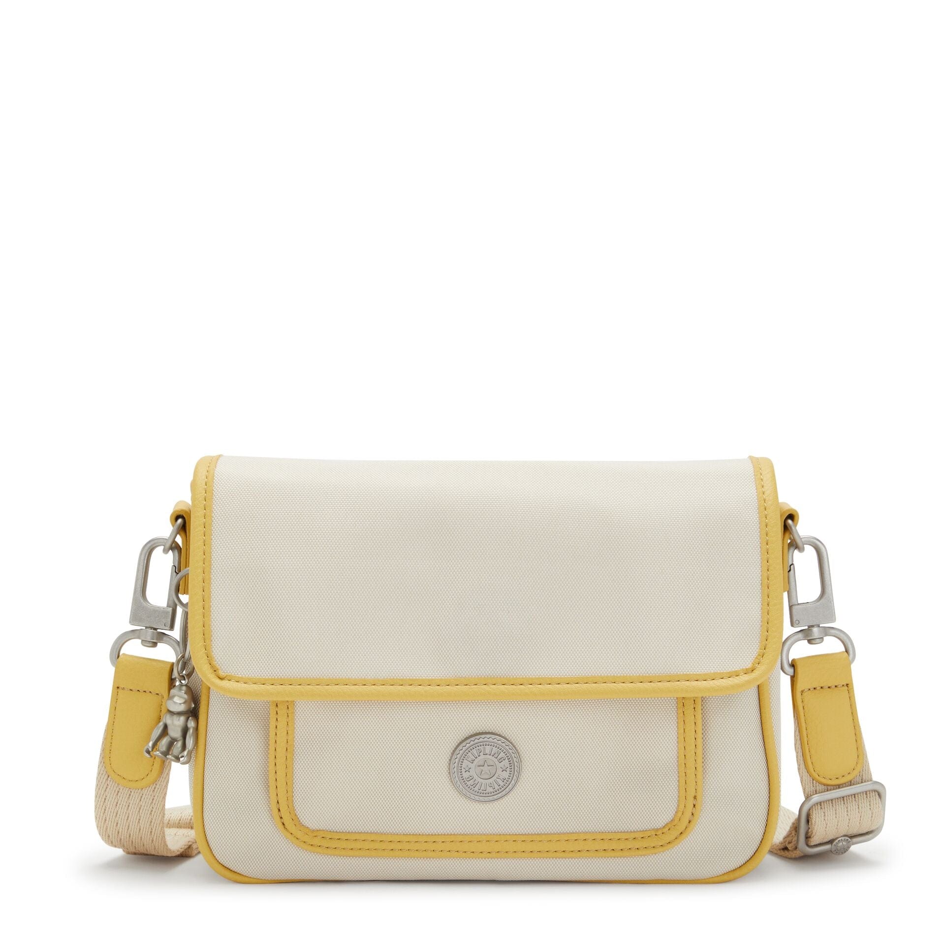KIPLING-INAKI-Medium crossbody (with removable shoulderstrap)-Straw Yellow Bl-I3782-Z40
