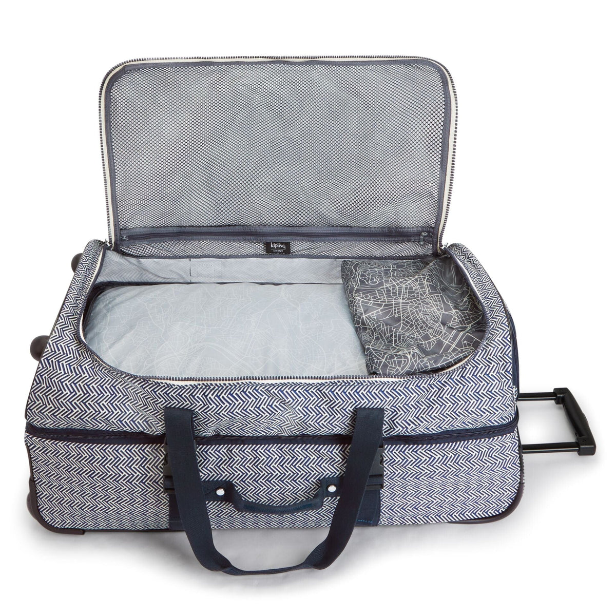 KIPLING-Teagan L-Large wheeled Luggage-Urban Chevron-I4038-V44