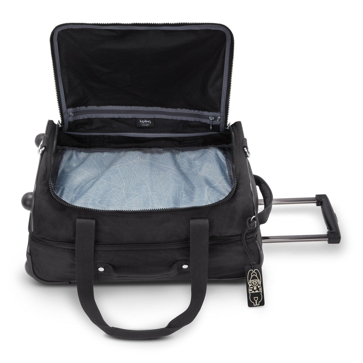 KIPLING-Teagan Us-Small wheeled luggage-Black Noir-I4051-P39