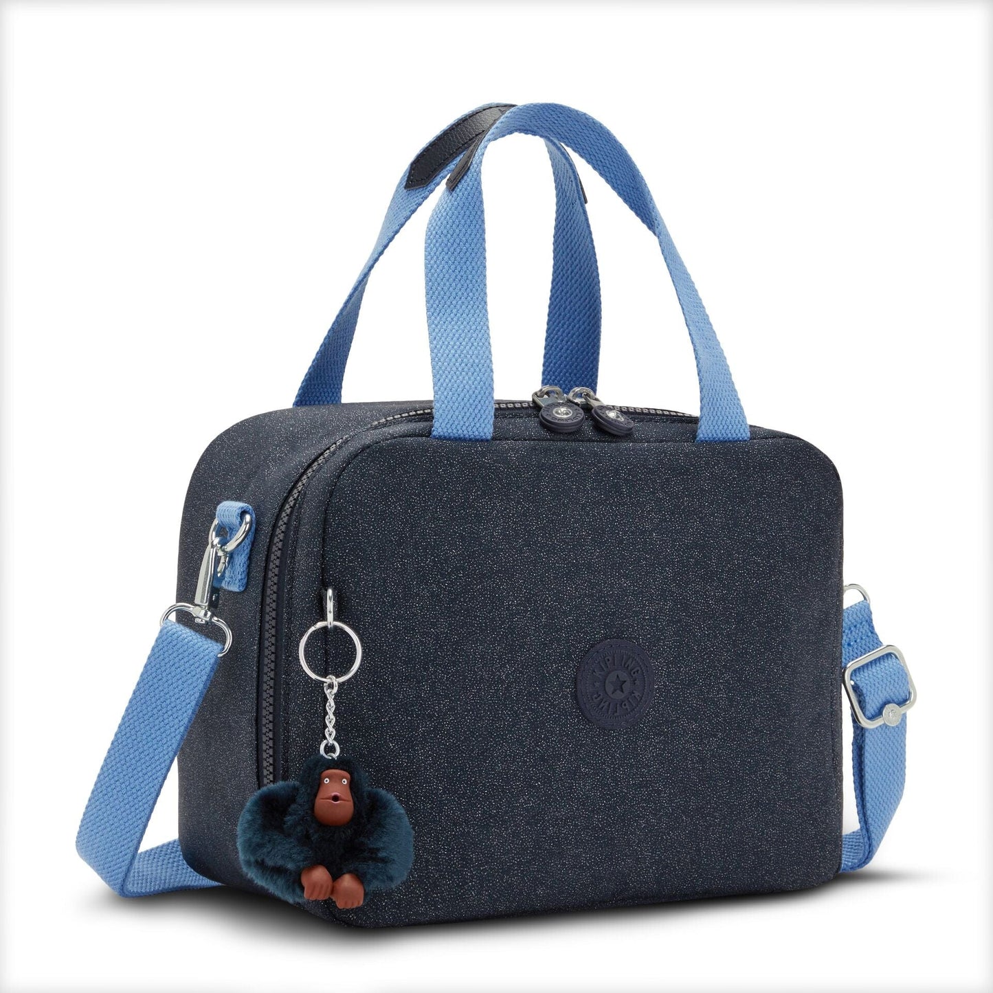 KIPLING-Miyo-Large lunchbox (with trolley sleeve)-True Bl Glitter-I4126-U18