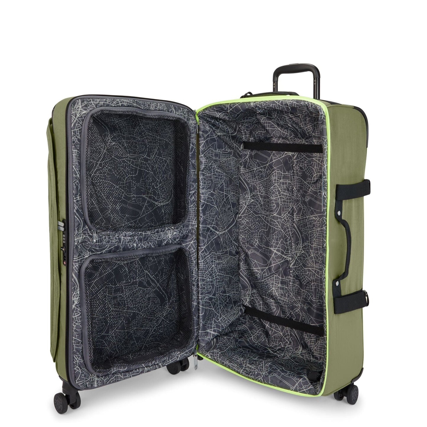KIPLING-Spontaneous L-Large wheeled luggage-Strong Moss C-I4193-R75